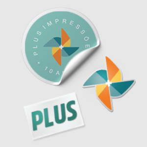 ADESIVO BRANCO BRILHO IMPRESSO E RECORTADO Vinil Branco Brilho,    Recorte eletrônico / Meio Corte, 